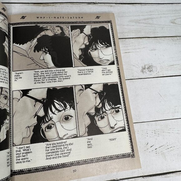 Why I Hate Saturn by Kyle Baker 1990 Hardcover Comic Graphic Novel Piranha Press - Picture 5 of 6